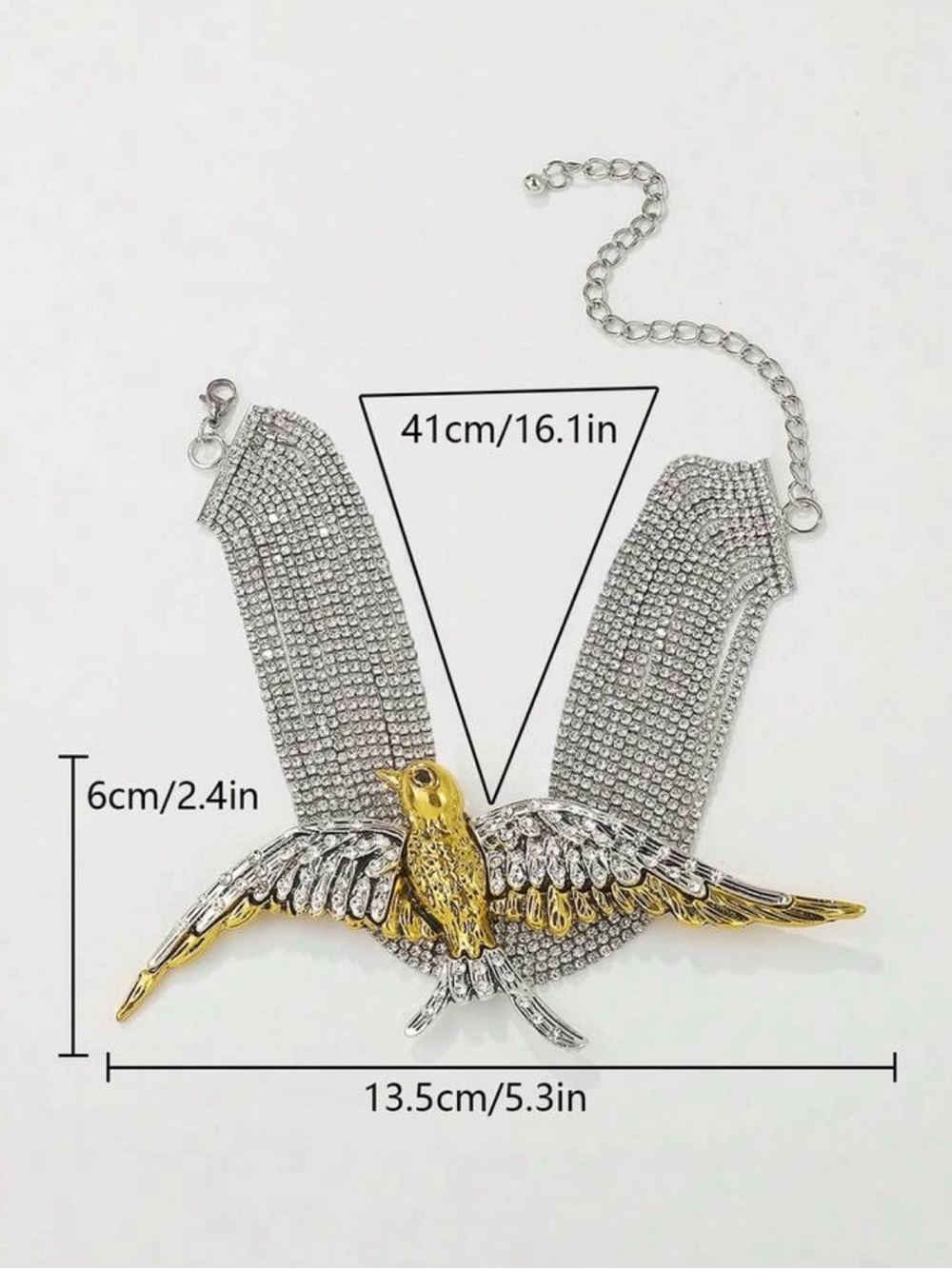 Luxury Bird Statement Choker Necklace - Picture 4 of 7